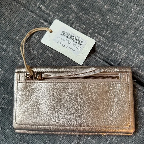 Metallic gold hobo wallet - Picture 2 of 4